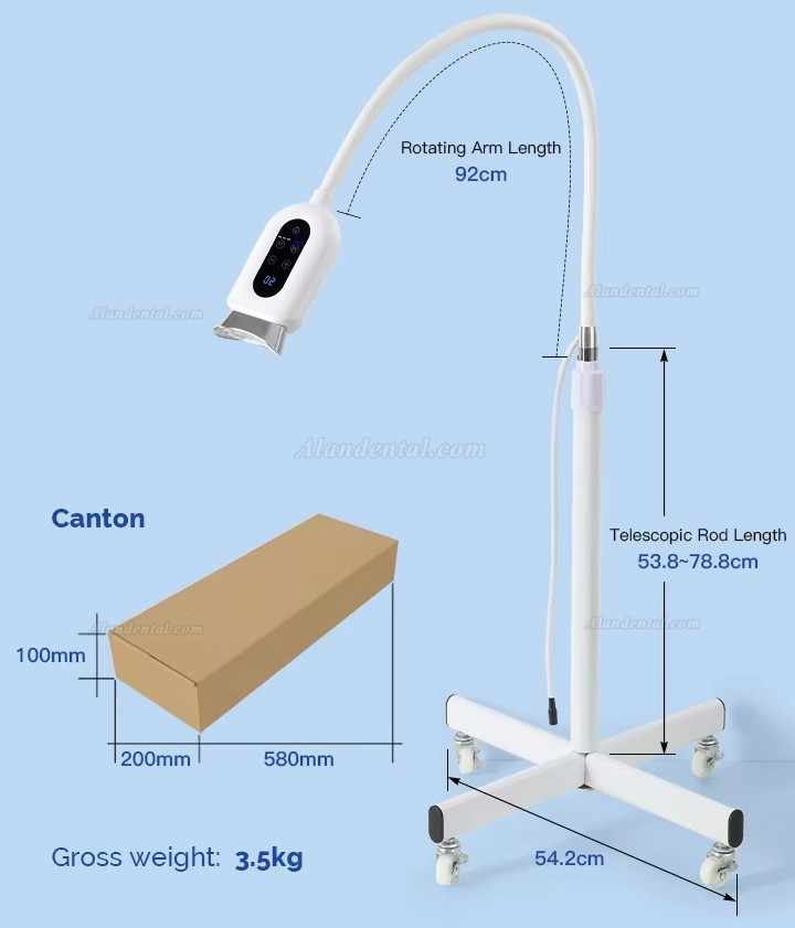Bonin BM01-C Dental LED Teeth Whitening Lampe (3-Color Light, Floor-standing)
